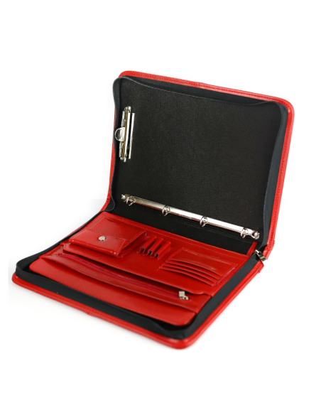 Aktówka skórzana czerwona - franczesko.pl