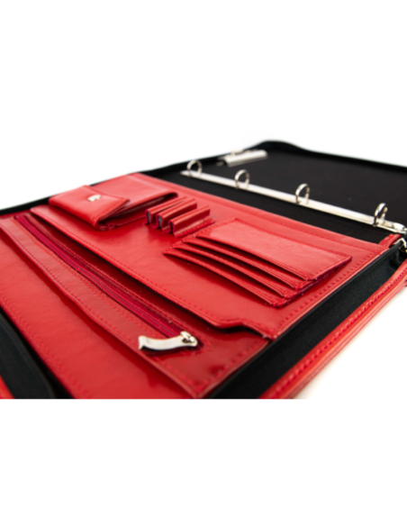 Aktówka skórzana czerwona - franczesko.pl