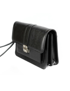 307-Saszetka z klapką-czarna 2