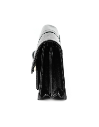 307-Saszetka z klapką-czarna