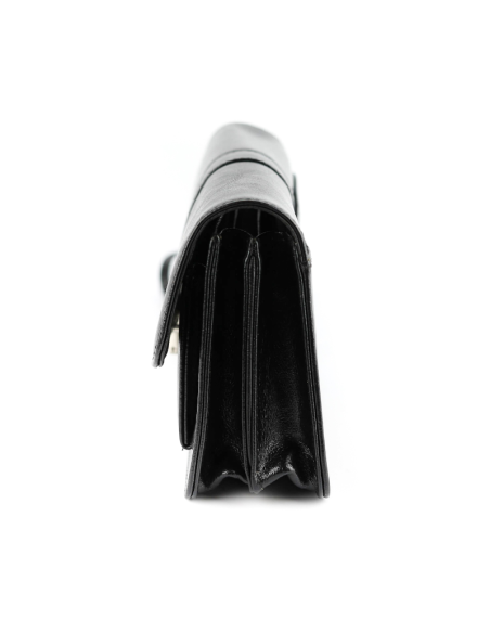 307-Saszetka z klapką-czarna