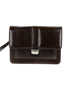 307-Saszetka z klapką-brąz