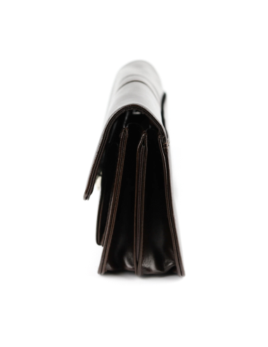 307-Saszetka z klapką-brąz