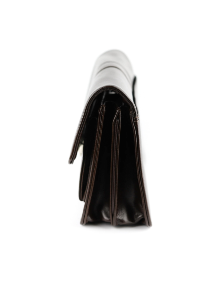 307-Saszetka z klapką-brąz