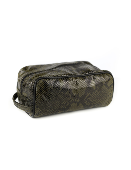 311 Kosmetyczka cegiełka-wąż zielony