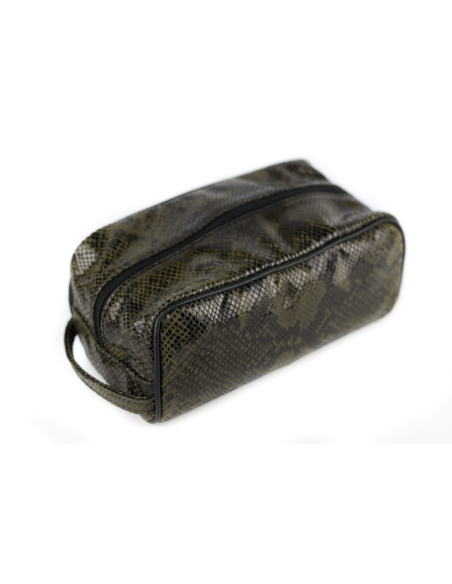 311 Kosmetyczka cegiełka-wąż zielony