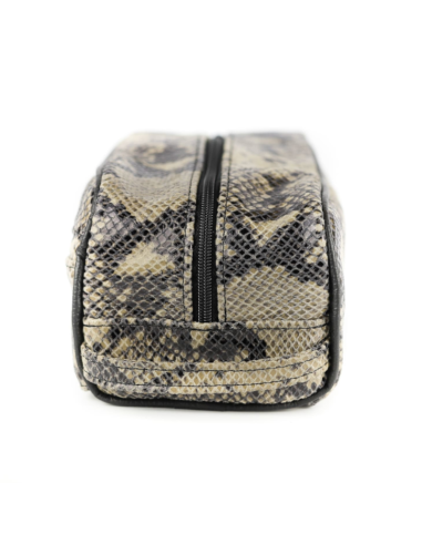 311 Kosmetyczka cegiełka-print wężowy szary