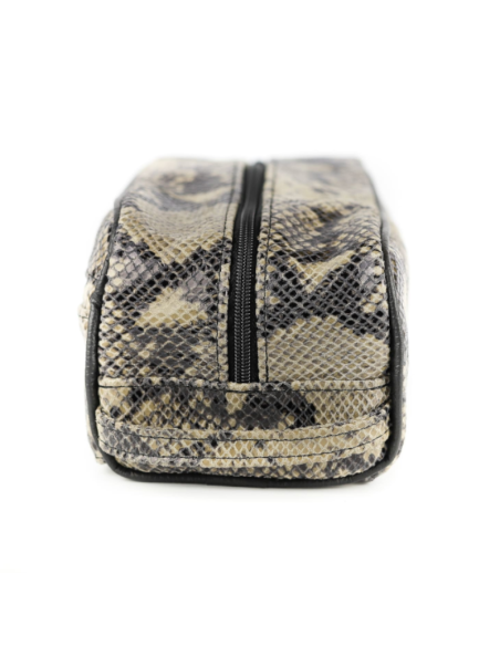 311 Kosmetyczka cegiełka-print wężowy szary