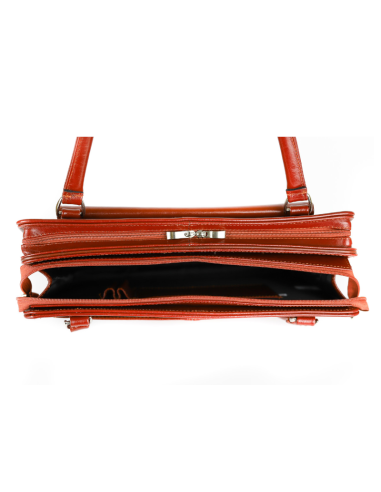 Teczka damska laptop exclusive - koniak