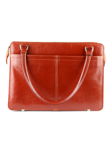 Teczka damska laptop exclusive - koniak