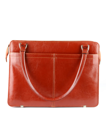 Teczka damska laptop exclusive - koniak