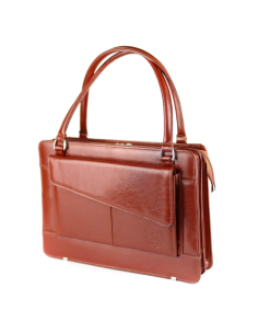 Teczka damska laptop exclusive - koniak