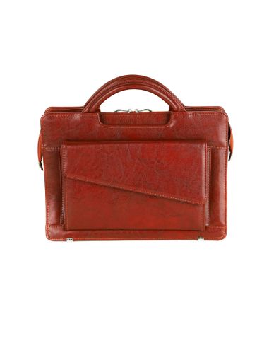 507 Teczka damska exclusive - koniakowy