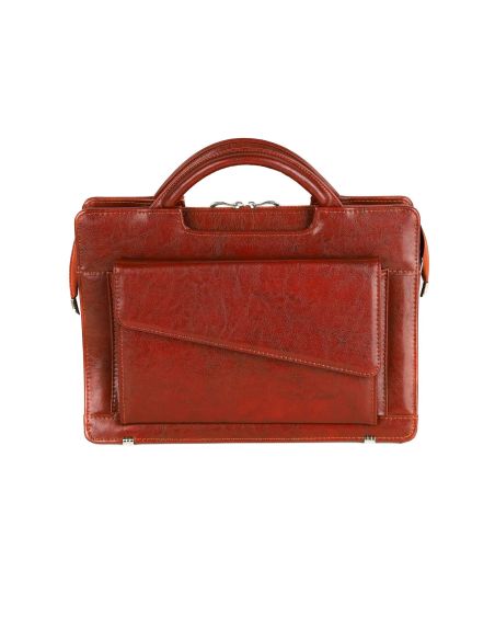 507 Teczka damska exclusive - koniakowy