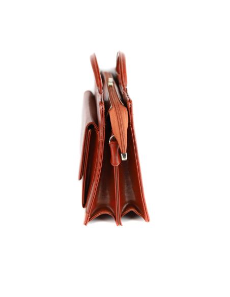 507 Teczka damska exclusive - koniakowy