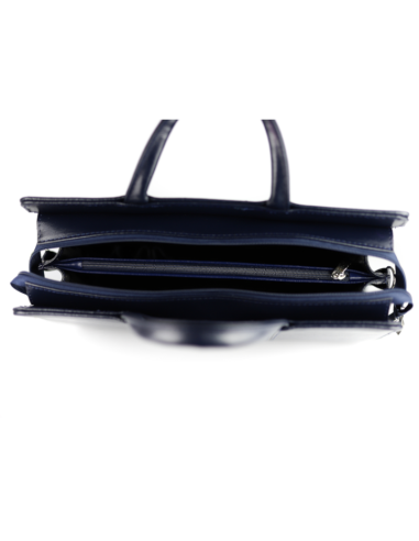 511 Damski skórzany kuferek duży - granat