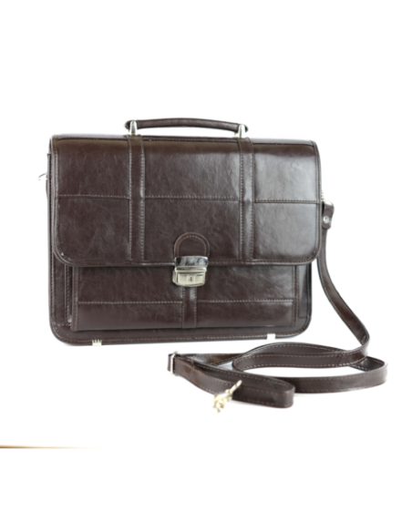 Teczka pasy mała - brąz