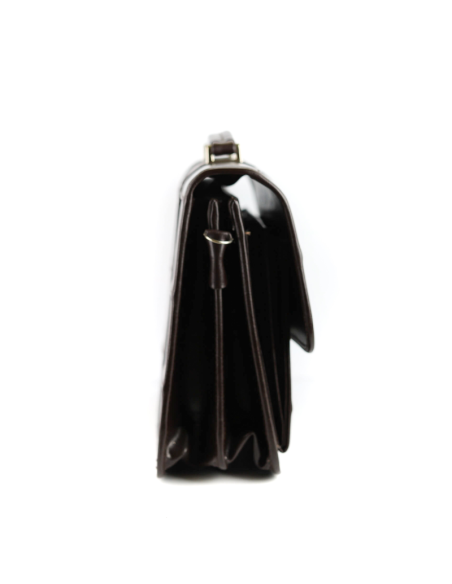 Teczka pasy duża - brąz