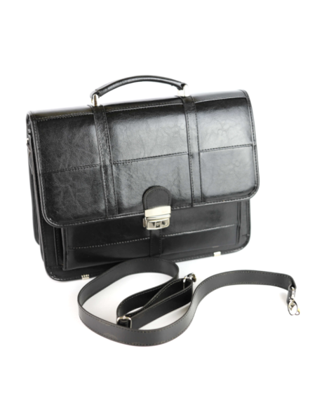 Teczka pasy duża - czarny