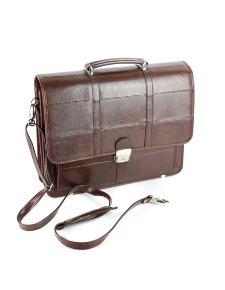 Teczka pasy duża - jasny brąz