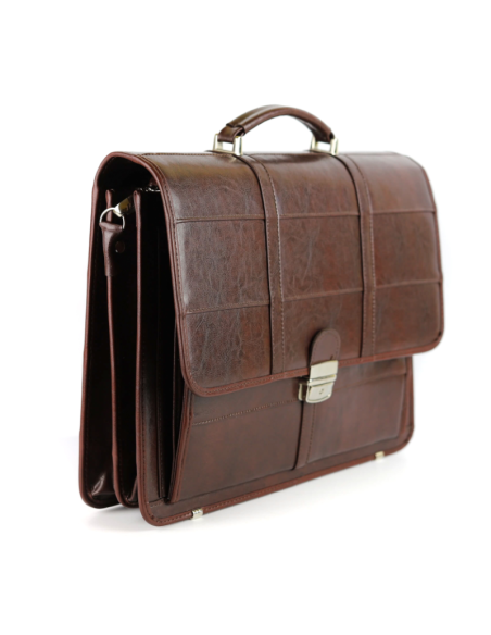 Teczka pasy duża - jasny brąz