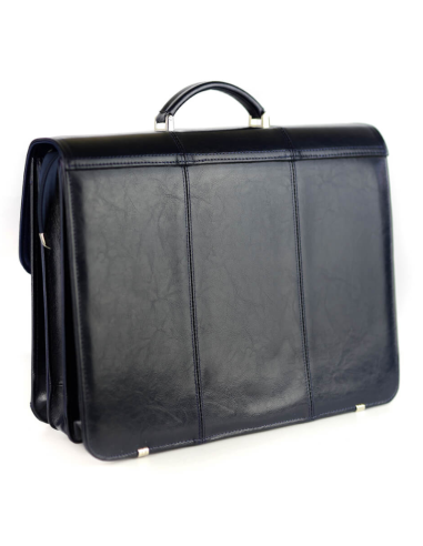 Teczka męska 3-komorowa - granat