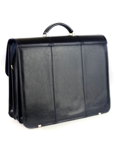 Teczka męska 3-komorowa - granat