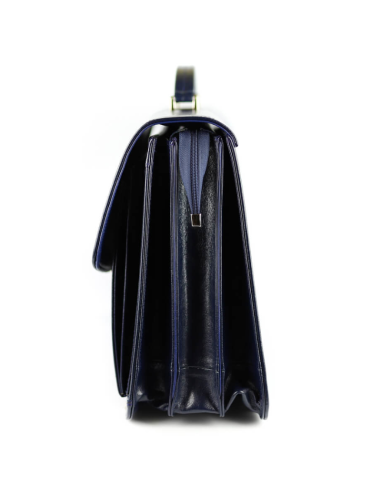 Teczka męska 3-komorowa - granat