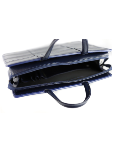 Dyplomatka damska pasy - granat