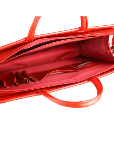 521 Dyplomatka damska pasy - czerwona