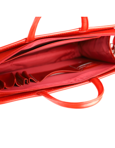 521 Dyplomatka damska pasy - czerwona