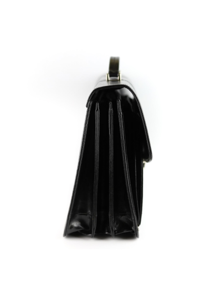 Teczka męska 3-komorowa - czarna