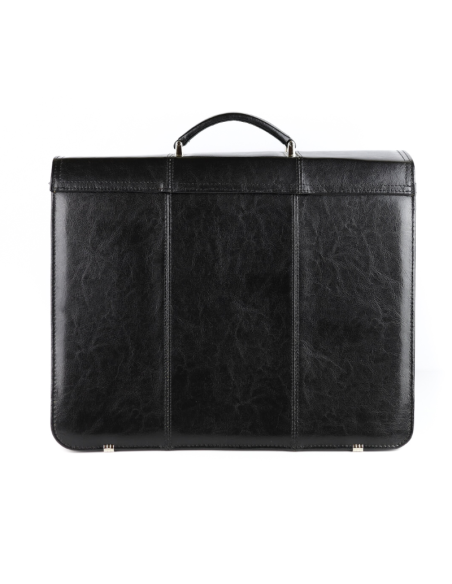 Teczka męska 3-komorowa - czarna