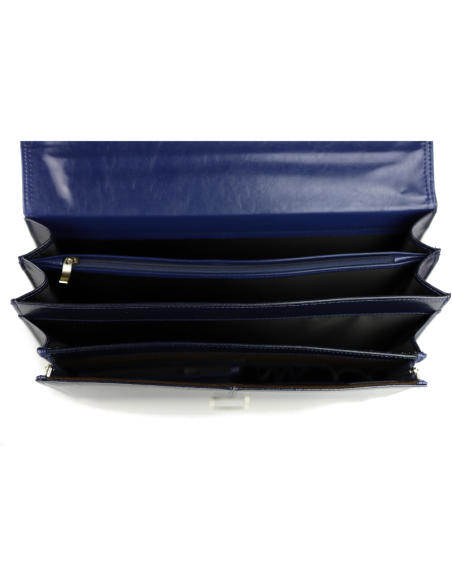 Teczka skórzana elegant - granat