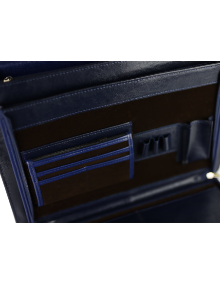 Teczka skórzana elegant - granat