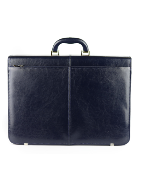 Teczka skórzana elegant - granat