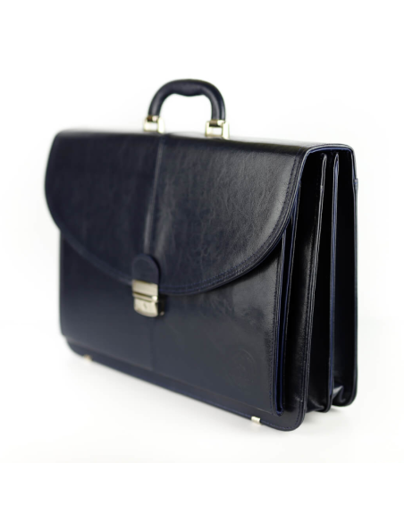 Teczka skórzana elegant - granat