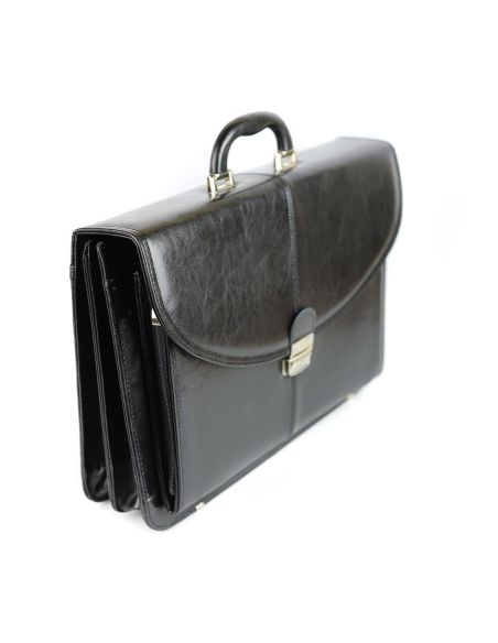 Teczka skórzana elegant - czarny