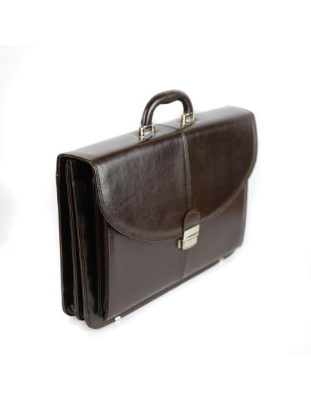 Teczka skórzana elegant - brąz