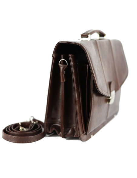 Torba męska 2-komorowa - jasny brąz