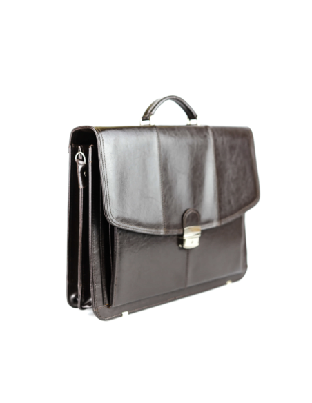 Torba męska 2-komorowa - brąz