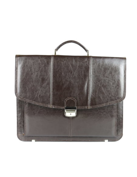 Torba męska 2-komorowa - brąz