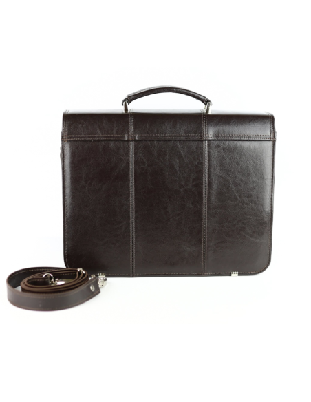 Torba męska 2-komorowa - brąz