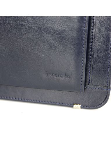 Dyplomatka męska 2-komorowa - granat