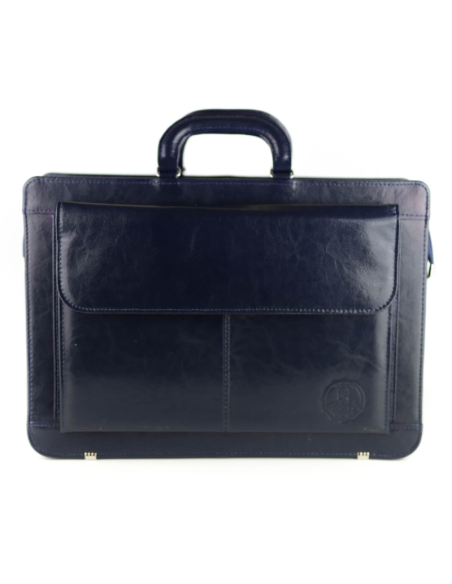 Dyplomatka męska 2-komorowa - granat