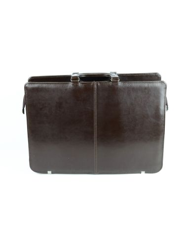 Dyplomatka męska 2-komorowa - brąz