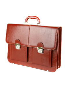 Teczka męska lekarska skórzana - z 2 kieszeniami - Producent Galskór 2