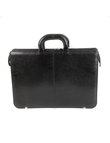 Dyplomatka męska 2-komorowa - czarny