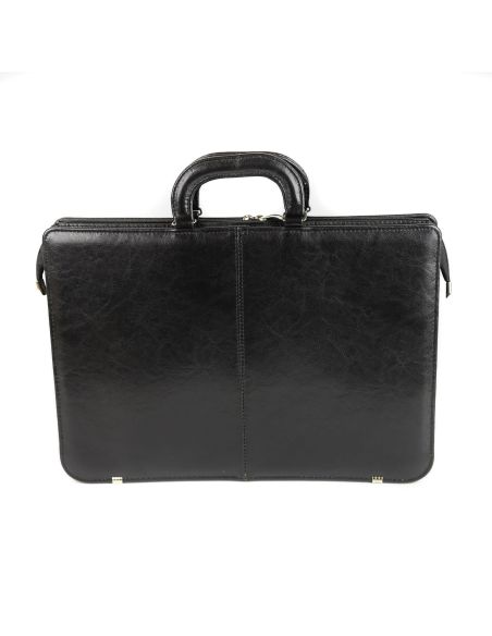 Dyplomatka męska 2-komorowa - czarny