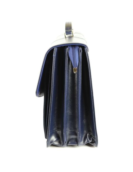 Teczka męska 3-komorowa - powiększona - granat